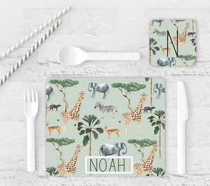 Safari Placemat and Coaster Set